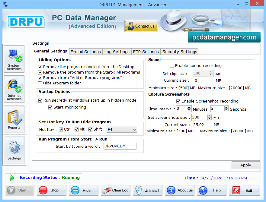 Advanced KeyLogger Software
